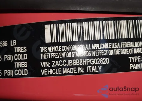 2017 Jeep Renegade Latitude 4X4 из США, поврежденный, VIN ZACCJBBB8HPG02820